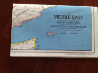 MIDDLE EAST -National Geographic MAP
