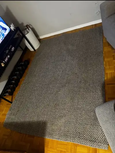 IKEA Vokslev jute rug - grey - 5’3” x 7’7”, View more