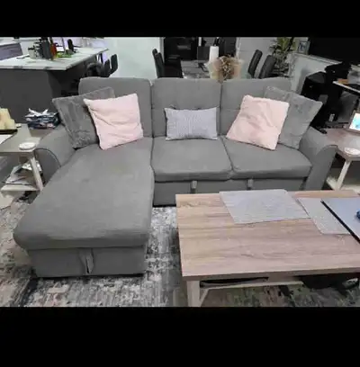 Couch is in great condition, originally purchased at the brick for $1700. Pulls out to make a queen...