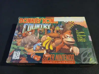 Donkey Kong Country for Super Nintendo (SNES) , View more