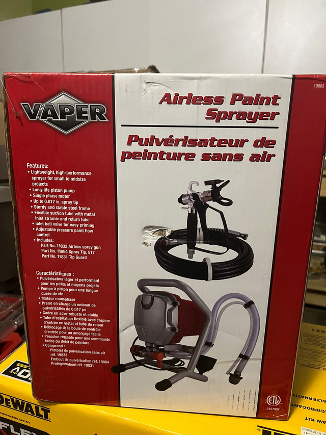 VAPER Airless Paint Sprayer in Power Tools in Mississauga / Peel Region - Image 2