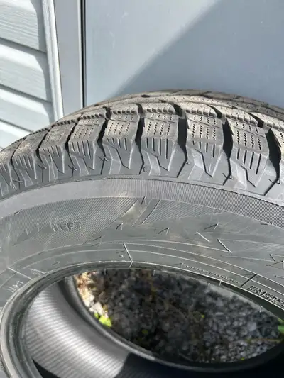 Four winter tires Toyo Observe 275/65r18 116h. Tires were on a Ford F150.