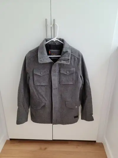 Ben Sherman Gray Wool Blend Coat/Jacket - Size Small, View more