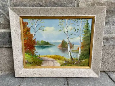 Vintage Oil Landscape (Framed & Signed - Listed Artist), View more