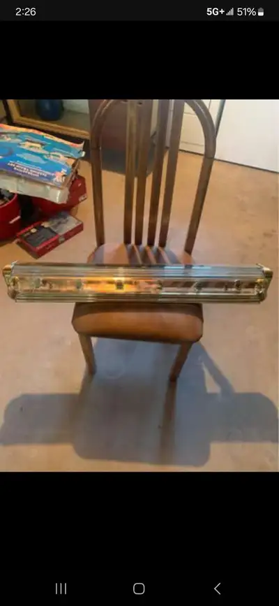 Brass wall light, View more