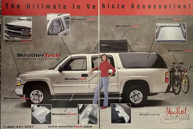 2001 WeatherTech Accessories w/Suburban XLarge 3 Pg Original Ad in Arts & Collectibles in North Bay - Image 2