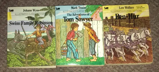 Vintage Moby Illustrated Classics Books $3 each Pocket Size in Fiction in St. Catharines - Image 2