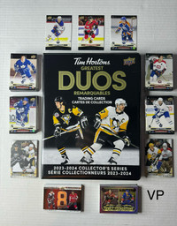 2024 UD Tim Hortons Hockey Duos BASE+ALBUM+LN+FF+RC Bedard RC