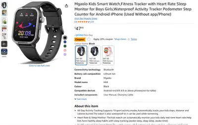 Kids Smart Watch, View more