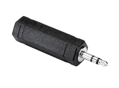 iCAN 3.5mm Stereo Plug to 1/4" Stereo Jack black, View more