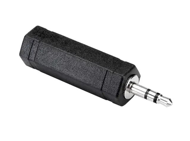 iCAN 3.5mm Stereo Plug to 1/4" Stereo Jack black in General Electronics in Markham / York Region - Image 2