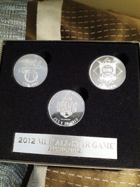 New, Highland Mint 2012 MLB All Star Game Commemorative Coin Set