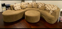 For Sale: Sofa w/ Ottoman & Pillows 