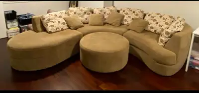 For Sale: Sofa w/ Ottoman & Pillows , View more