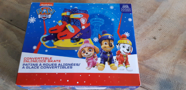 Patin a glace pat patrouille patin a roue align e patin 2 en 1
