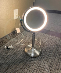 Sunter Professional LED Vanity Mirror Brushed Nickel, Large Tall