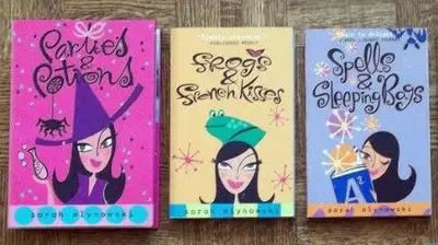 "Frogs and French Kisses", "Spells and Sleeping Bags", and "Parties and Potions".