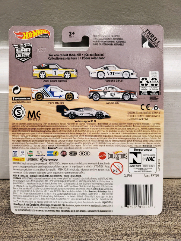 1:64 Diecast Hot Wheels Premium Ford RS200 Car Culture in Arts & Collectibles in Kawartha Lakes - Image 3