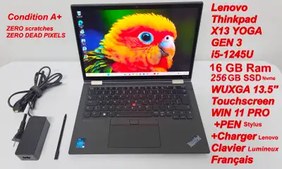 Lenovo thinkpad x13 YOGA GEN3 2 in 1 Touchscreen A+, View more