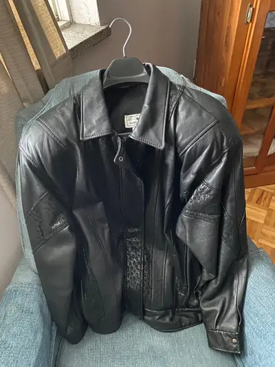 Women's Black Leather Jacket, View more