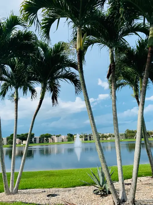 Two bedroom condo in 55 plus gated community with 3 swimming pools, fitness centre, pickleball court...