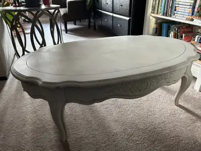 Carved solid wood coffee table, View more