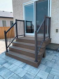 decks and front porches aluminum rail composite