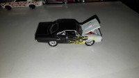 1970 Plymouth GTX loose Johnny Lightning Black With Flames 2008