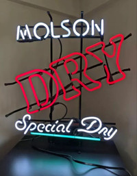 Molson Dry Neon Sign - From '94