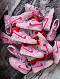 Nike Dunk Low Triple Pink Size 4.5Y, 6Y, 6.5Y, 7Y Brand New