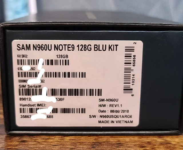 Samsung Galaxy Note9 Note 9 with Box Case Accessories included in Cell Phones in Oakville / Halton Region - Image 2