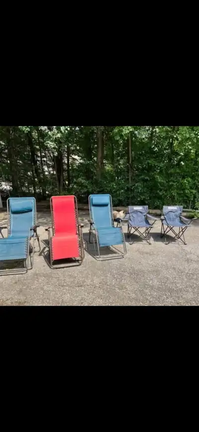 5 Outdoor Chairs – Zero Gravity & Kids Camp Chairs – $175 OBO, View more