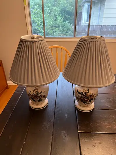Pair of Decorative Table Lamps – 20” Tall – Great Condition!, View more