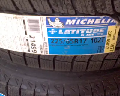 4 P225/65/17 Michelin Lattitude X-Ice winter tires BRAND NEW, Tires ONLY, Tires ONLY, fits all suv,...