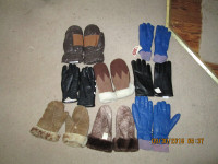 6 pair x  leather winter gloves (brand new)