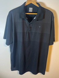 Callaway Mens Polo Shirt Size XL Sport Black Opti-Dri Golf 