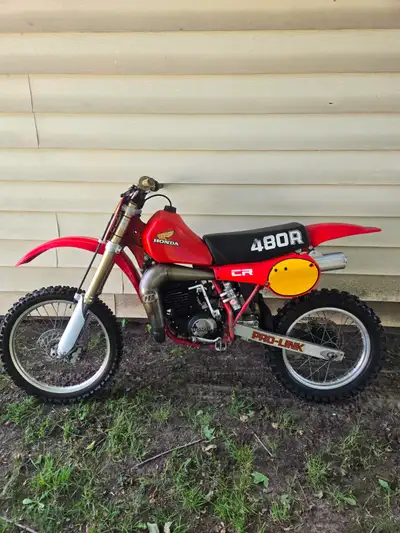 1982 480 with a 1983 5 speed engine comes with all original parts and another bike in boxes. Mint re...