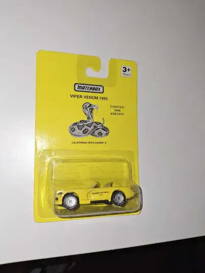 - Viper RT/10 -Viper Venom 1995 - Matchbox Limited Edition of 5000 - California Viper Owner's - 1/64...