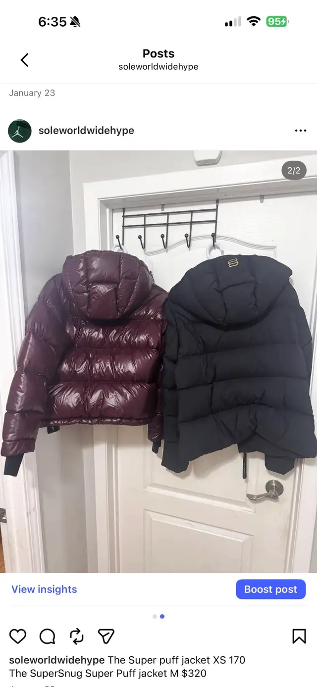 The Super puff jacket  in Women's - Tops & Outerwear in City of Toronto - Image 3