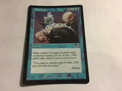 Dominate Nemesis Blue Uncommon MAGIC GATHERING CARD UNPLYD NM MT, View more