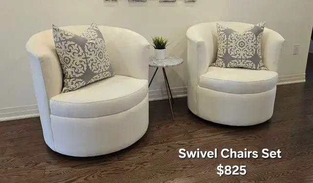 Swivel Chairs Set 