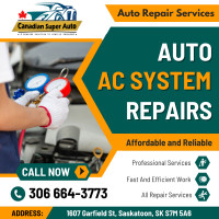 Auto AC System Repair & Recharge Service in Saskatoon