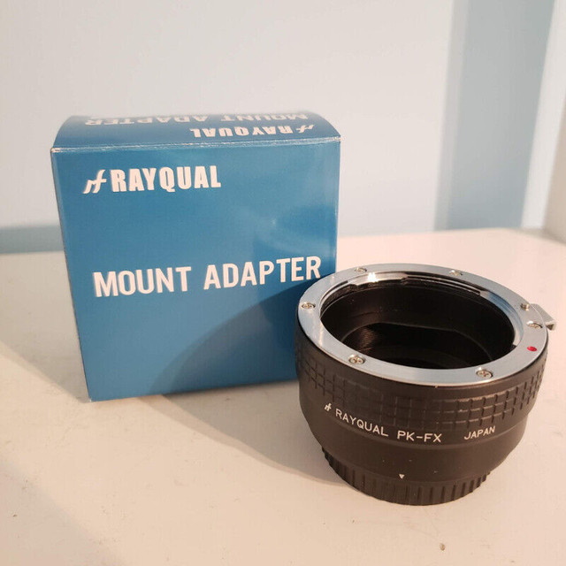 Mount Adapter | Pentax K Lens on Fujifilm X body in Cameras & Camcorders in Whitehorse