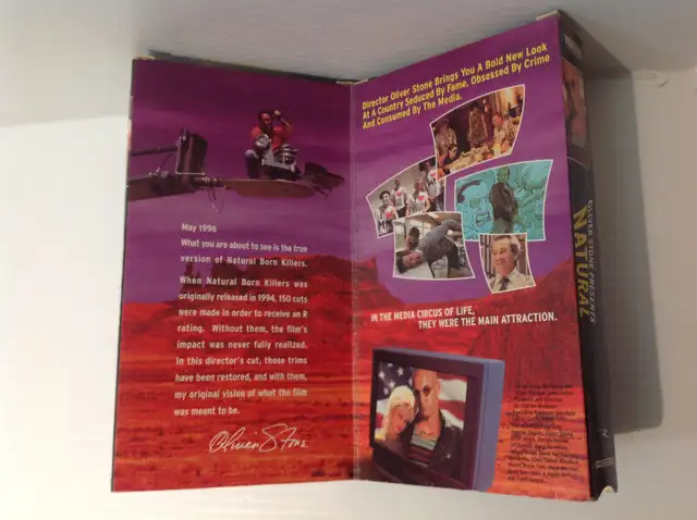 NATURAL BORN KILLERS DIRECTORS CUT VHS TAPES (1997) in CDs, DVDs & Blu-ray in Winnipeg - Image 3
