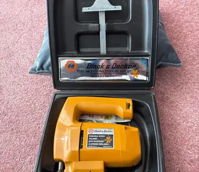 BLACK AND DECKER VARIABLE SPEED JIGSAW $85., View more