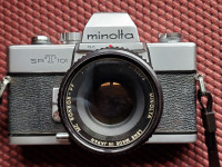 Minolta SRT101  50 mm SLR Film Camera & Case