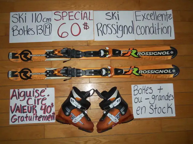 Ensembles kits de ski alpin et twin tip 100 110 120 cm in Ski in Drummondville - Image 11