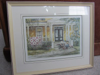 Framed Ltd Edtn Print - Trisha Romance - "The Ice Cream Makers"