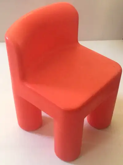 Vintage Retired Little Tikes Red Chunky Chair Child/Toddler Plastic: Made in Canada. This is a solid...