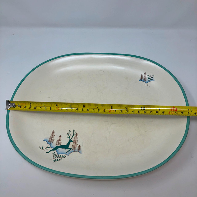 HTF Crown Devon Greenland Large & Small Platters Deer AS IS in Arts & Collectibles in Kitchener / Waterloo - Image 3